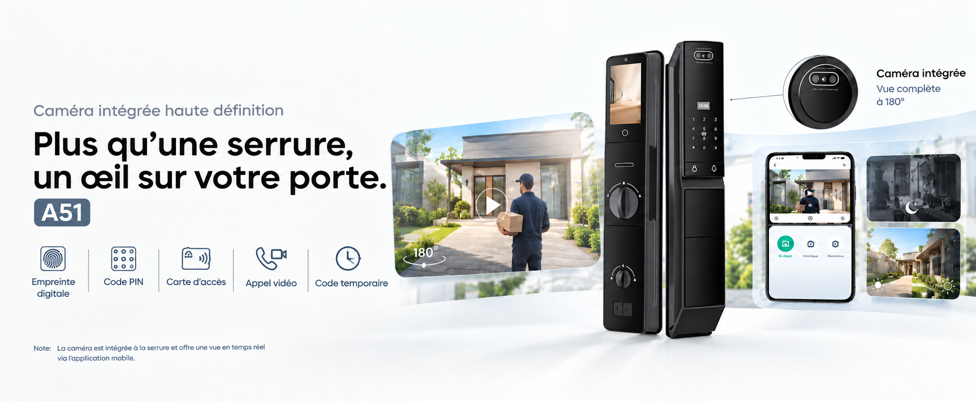 serrure intelligente A51 Face ID — présentation 2