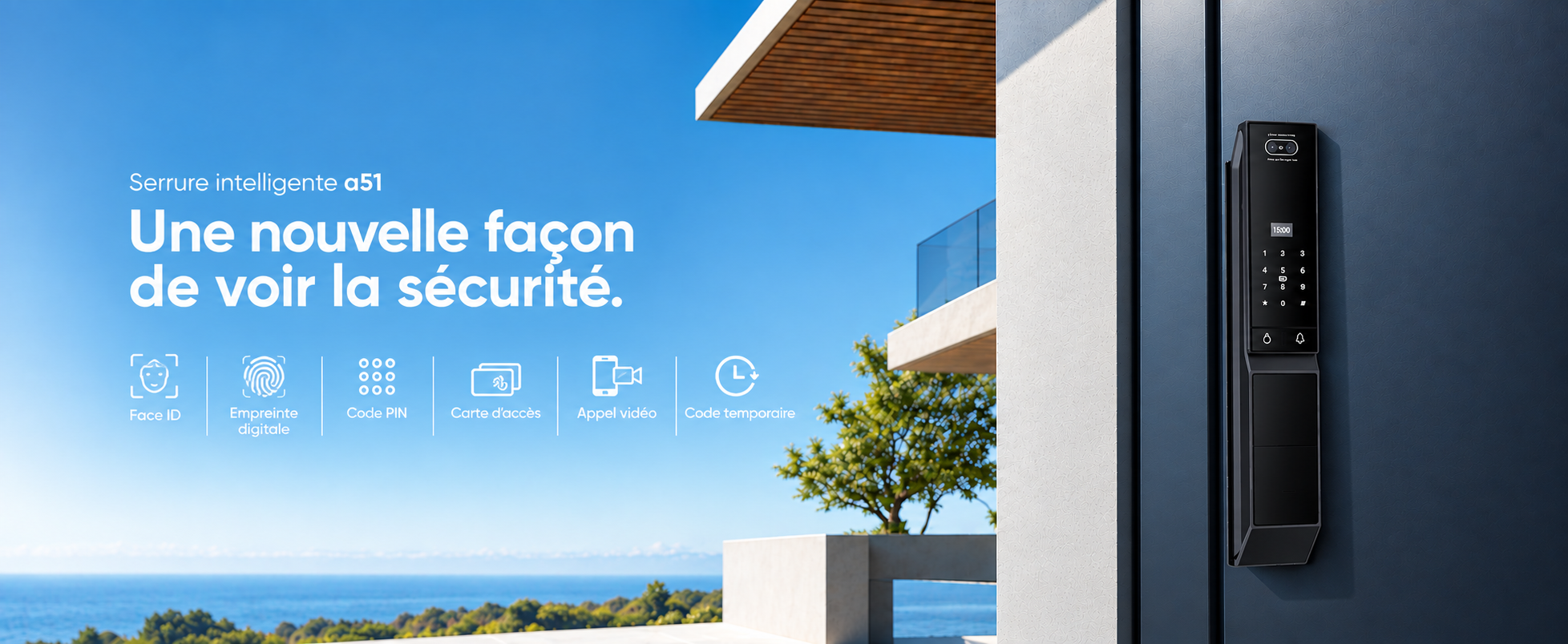 serrure intelligente A51 Face ID — présentation 1