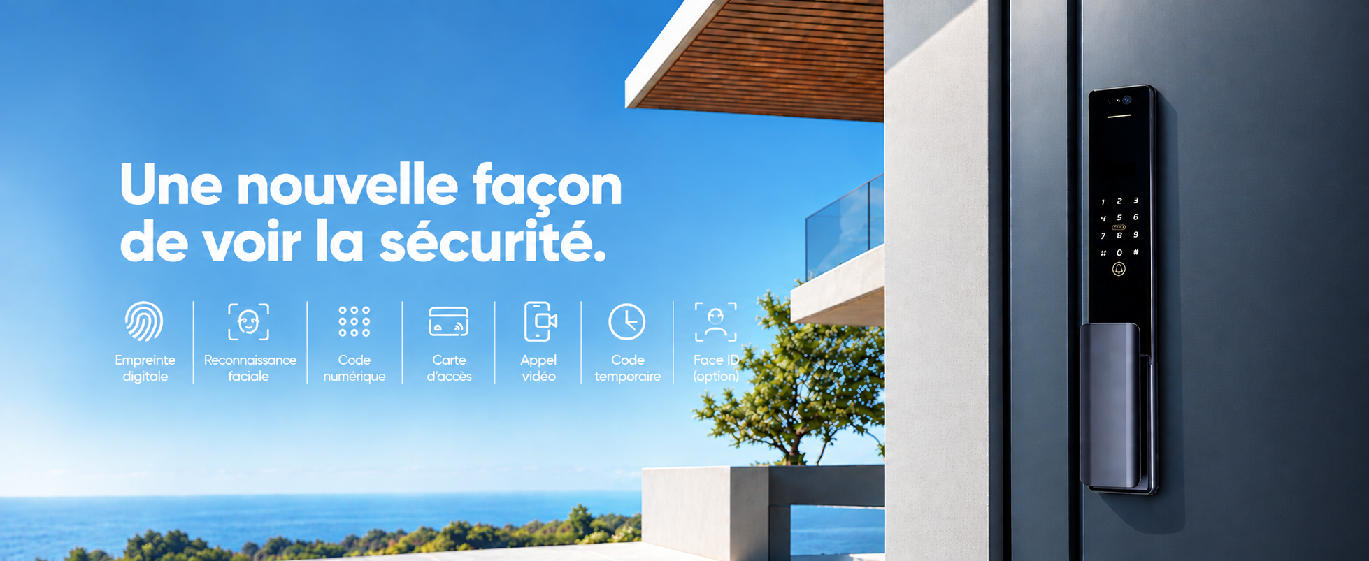 Serrure intelligente Luxa face ID — présentation 1