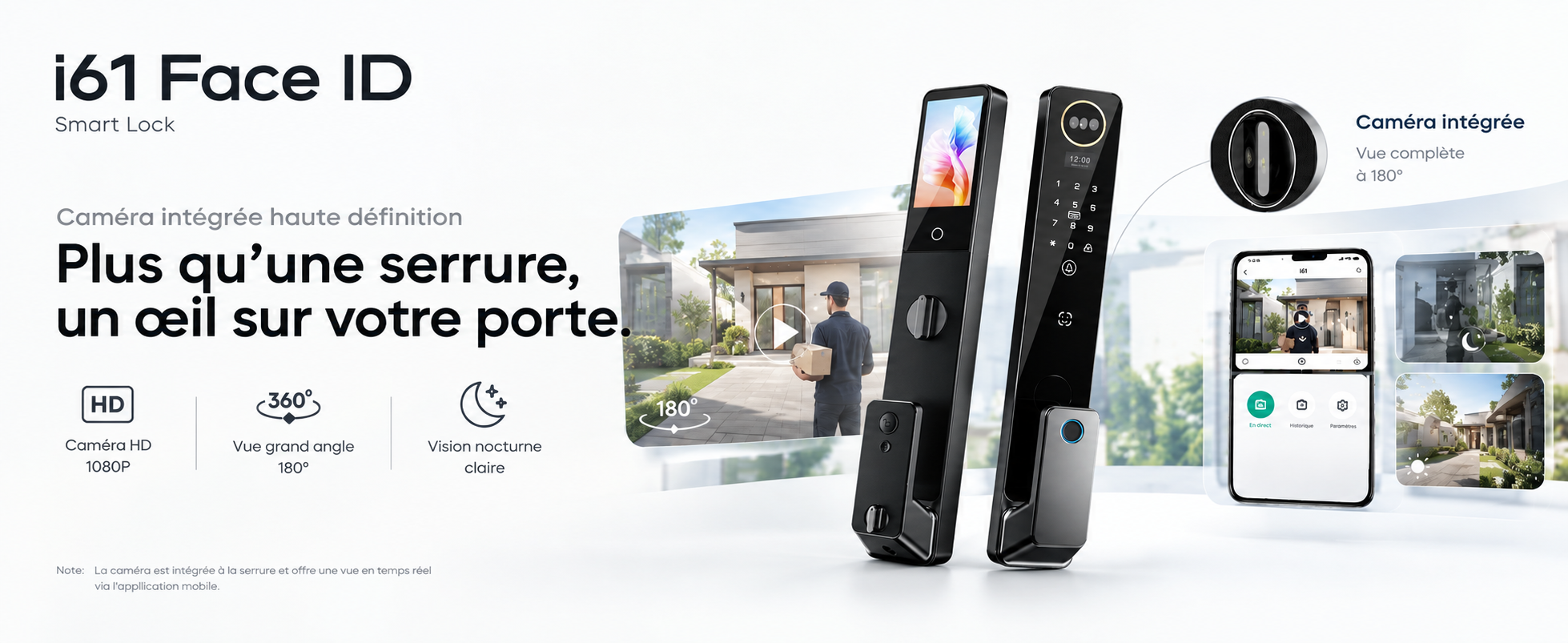 Serrure intelligente i61 face id — présentation 2