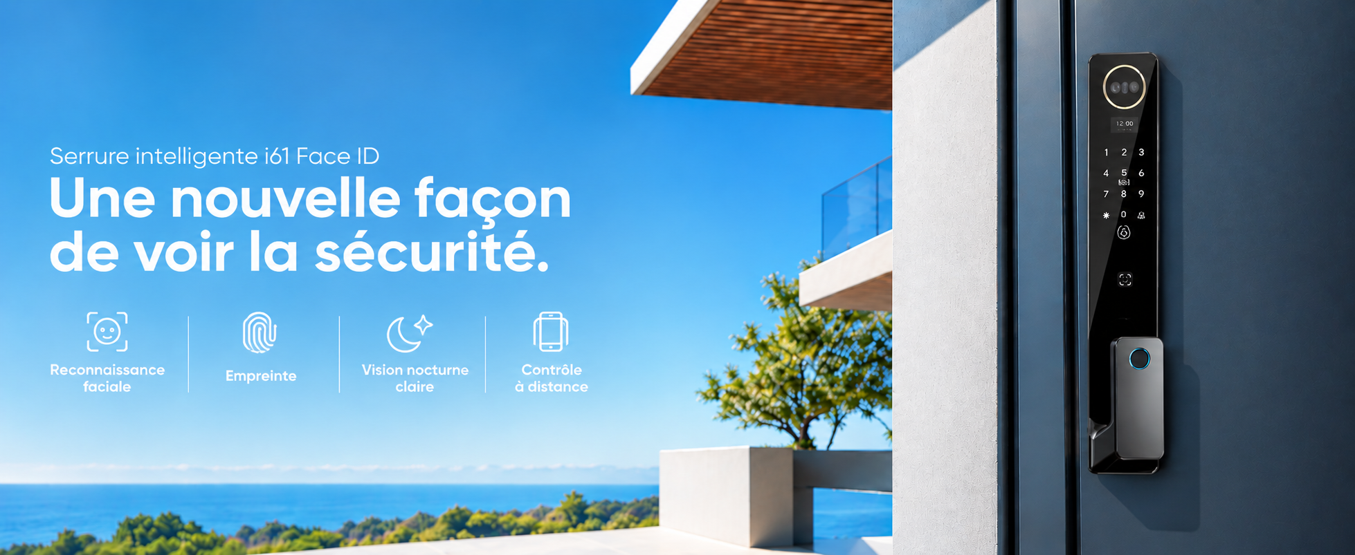 Serrure intelligente i61 face id — présentation 1